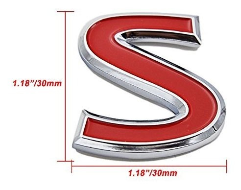 3d Metal Rojo Carta Badge Rear Fender Tronco Emblema Para