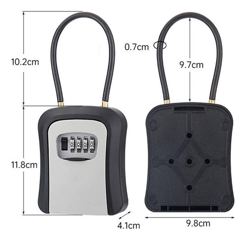 Funda Con Cierre Para Guardar Llaves, Cadena Extraíble, Tama