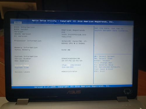 Laptop Asus Vivobook Flip 15 Tp501 Usada, Modo Recovery (Usado)