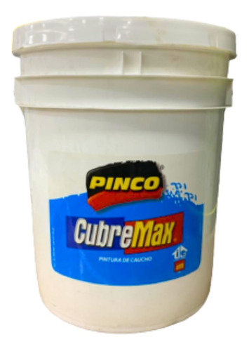 Cuñete De Pintura Caucho Mate Blanco Clase C Cubremax Pinco