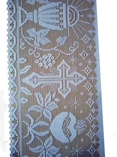 comprar 5 Mts Renda Litúrgica Cálice Para Sobrepeliz 30cm Larg  