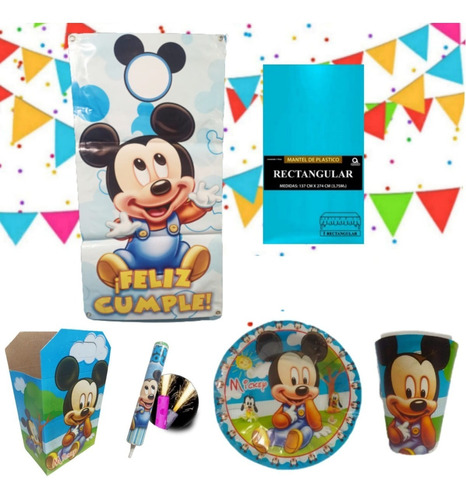 Mickey Mouse Bebe Paquete Fiesta Artículos 25 Niños