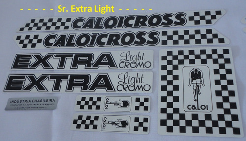 Em Silk Adesivos Caloi Cross Extra Light Cromo Nylon Seta 84