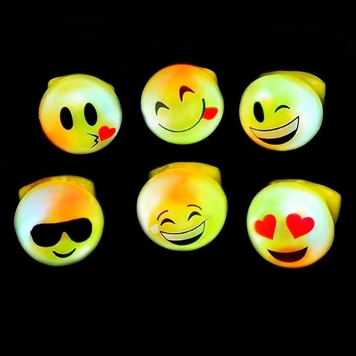 Anillos Con Luz Led Emoji