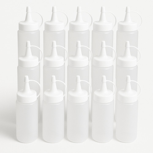 Kit 15 Bisnagas Para Condimentos Ketchup Maionese E Mostarda