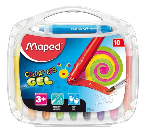 Lápis de cor mapeado em gel Colorpeps X10 Educando