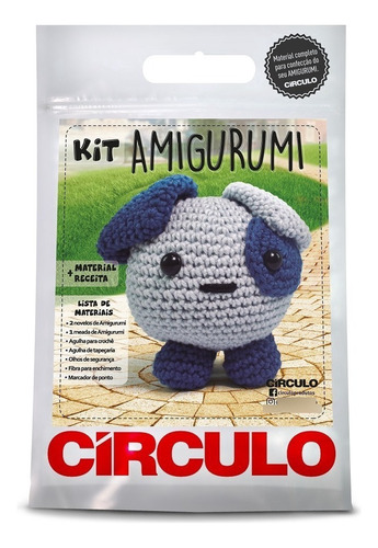 Kit Amigurumi Safari Circulo - Material + Receita Cor Cachorro