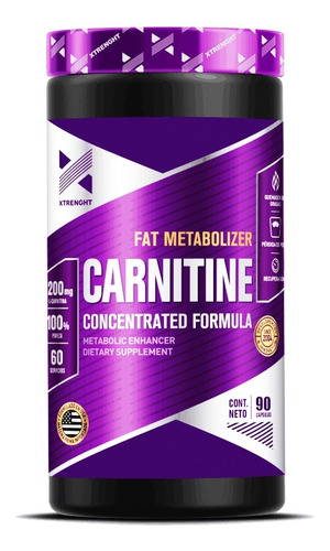 Carnitine 120c Xtrenght Nutrition Carnipure Quemador Natural