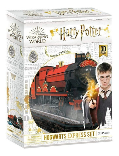 Puzzle 3d Harry Potter Hogwarts Express Set 180 Piezas