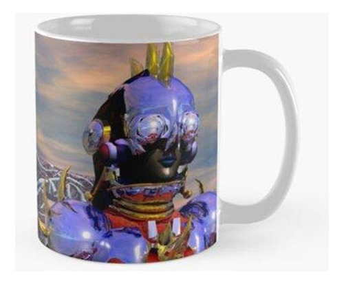 Taza Titan Cyborg Portrait Ciencia Ficción Azul, Ciencia Fic