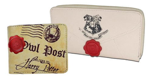 Harry Potter Cartera Mujer Billetera Carta Hogwart Paquete