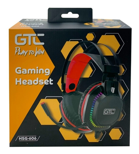 Auricular Pc C/ Mic Y Rgb Apto P S 4 Usb 3.5mm Gtc