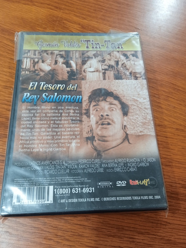 El Tesoro Del Rey Salomón Película Dvd (Usado)