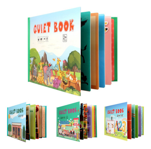 Pegatinas Mágicas Para Bebés Montessori, Libro Educativo Mud