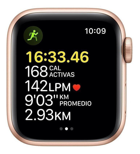 Imagen 3 de 7 de Apple Watch SE (GPS, 40mm) - Caja de aluminio color dorado - Correa deportiva Blanco estelar