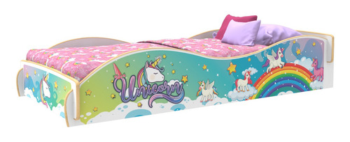 Cama Infantil Fantasía Plaza Y Media 1mt