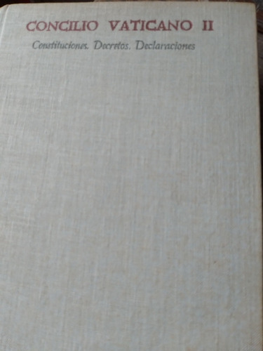 Concilio Vaticano Ii-legislación Posconciliar/constituciones