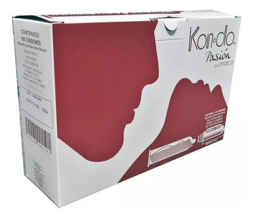 50 Cajas Condones Kondopasión 100pz Total 5000preservativos