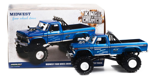 Camion Monstruo Ranger Xlt Neumatico 48  Color Azul Metalico