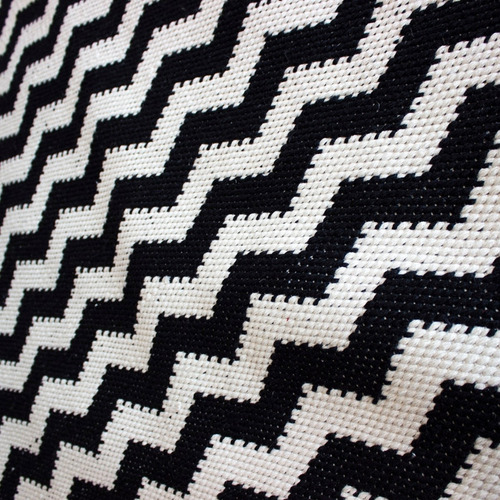 Tapete Decorativo Dib Capri 190x290 Cm Modelos Ancho 190 Cm Color Negro Diseño De La Tela 814 Zig Zag Largo 290 Cm