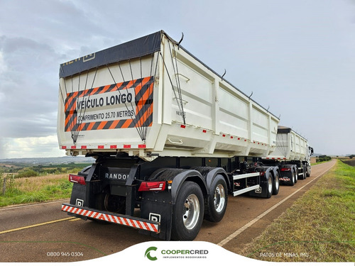 Rodocaçamba Randon Basculante 9 Eixos Com Pneus Lona Fácil