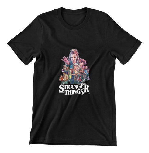 Polera Unisex Stranger Things Once Serie Personajes Algodon