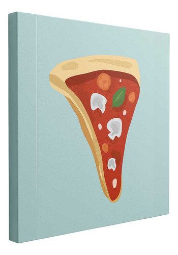 Cuadro Rebanada De Pizza Con Queso Fundido 85x85