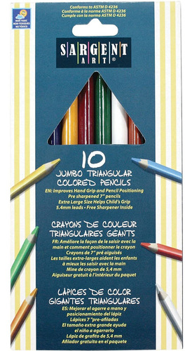 Sargent Art 22   7210 10-count Triangulo Jumbo   lapi