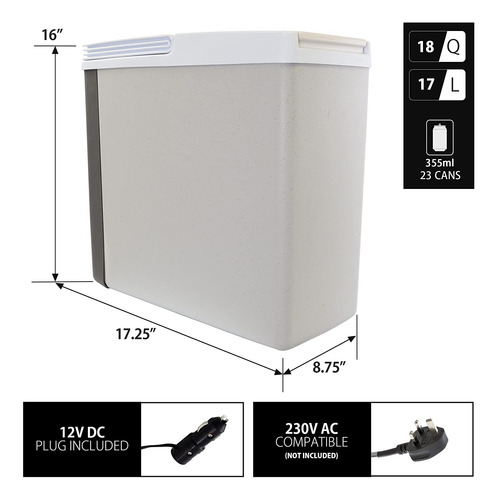 Koolatron Nevera/calentador Termoeléctrico Iceless 12v 18...