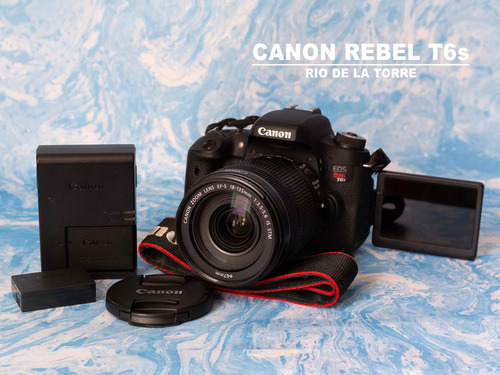 Canon Eos Rebel T6s + Objetivo Ef-s 18-135mm 1:3.5 + Mochila