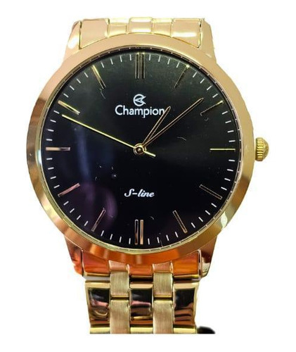 Relógio Champion Cn21103u Dourado, 5atm, Quartz, Aço Inox