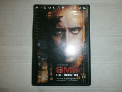 8mm 8 Mm Nicolas Cage Joel Schumacher Columbia Pict 1999 Usa