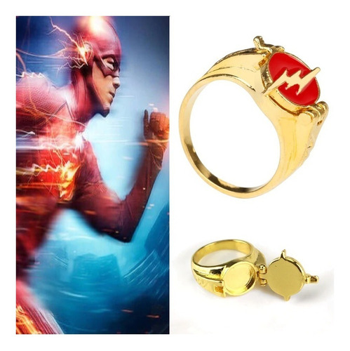 Anillo Flash Man Dc Comic Marvel Hombre Rayo