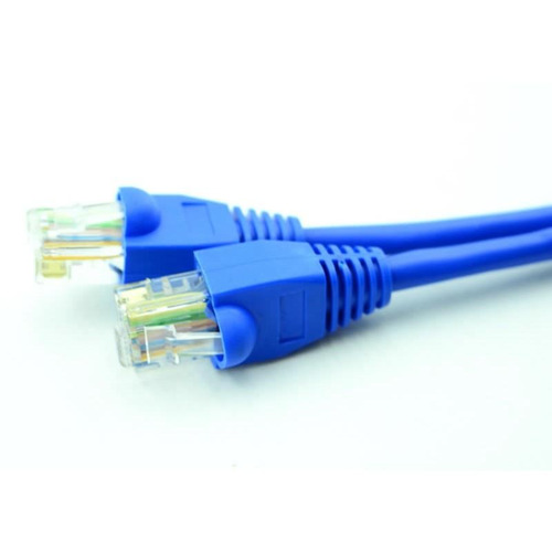 Cabo De Rede 3 Metros Patch Cord Cat 5e Azul Lan Internet