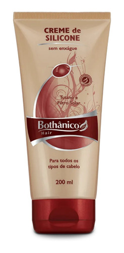 Creme De Silicone Bothânico Hair 200ml Tutano E Filtro Solar