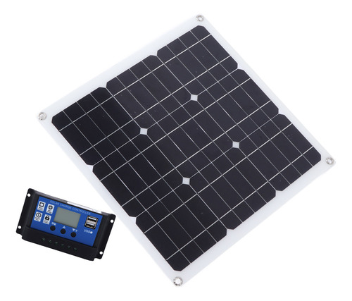 Kit De Panel Solar Para Batería De Coche, Barco, 30 W, Doble