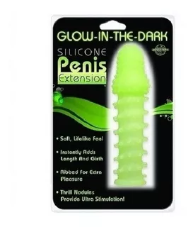 Funda Extensora Silicone Penis Extension Glow In The Dark