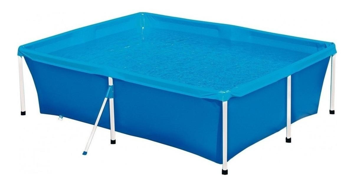 Piscina estructural rectangular Mor 001004 con capacidad de 2000 litros de 2.11m de largo x 1.64m de ancho  azul