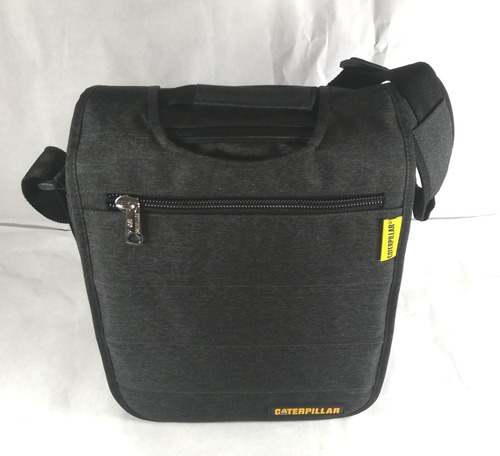 Imagen 4 de 8 de Morral Caterpillar Porta Tablet iPad Hasta 12 Pulgadas Plomo