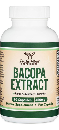 Bacopa Monnieri 450mg Suplemento Natural 90 Cap