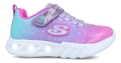 Tenis Skechers Kids Ligths Niña Sintético Con Luces (17.0 - 