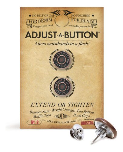 Nippie Adjust-a-button Para Pantalon Vaquero 2 Boton Jeans