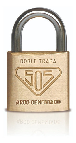 Candado 505 Bronce Macizo 30mm Con Arco Antirrobo + 3 Llaves
