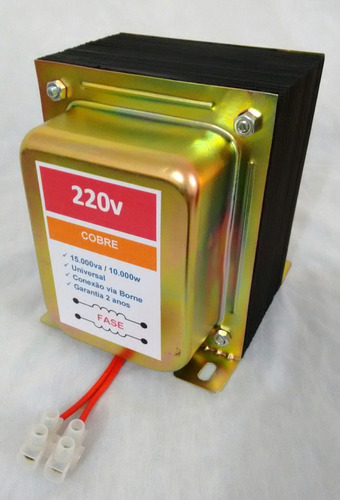 Transformador Voltagem 110v 220v Em Cobre 30000 Btus 15000va