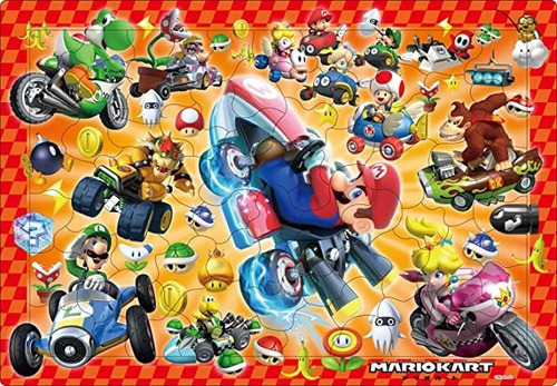 Puzzle De 75 Piezas Para Niños, Diseño De Super Mario Kart