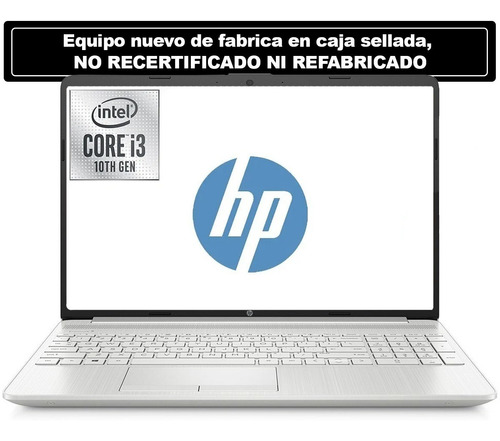 Notebook Hp Intel I3 10° Gen 12 Ram 128ssd Gtia 1 Año Bde