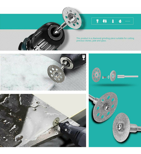 Conjunto De 50 Peças De Rodas De Corte De Diamante Para Ferr