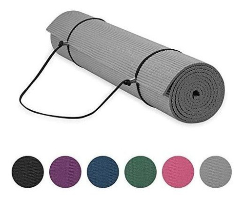 Tapete De Yoga Gaiam Antiresbalante 72  X 24  -gris