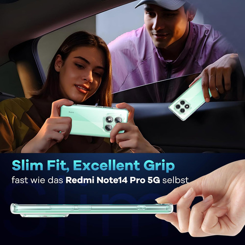 Funda Silicona Suave Para Poco X7 5g+hidrogel Mica Transparente Redmi Note 14 Pro 5g/xiaomi Poco X7 5g