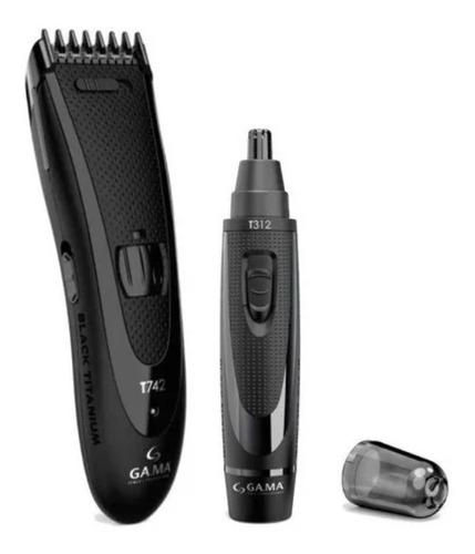 Corta Pelo Gama T744 Black Titanium T742 +trimmer Nariz T312